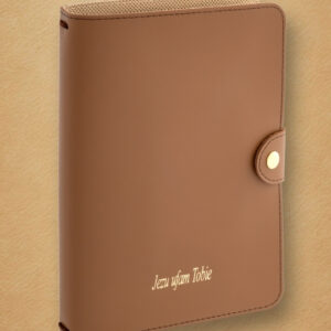 SKÓRZANE ETUI+ notatnik/pamiętnik A5 z zapięciem na zatrzask – elegancki, praktyczny i trwały