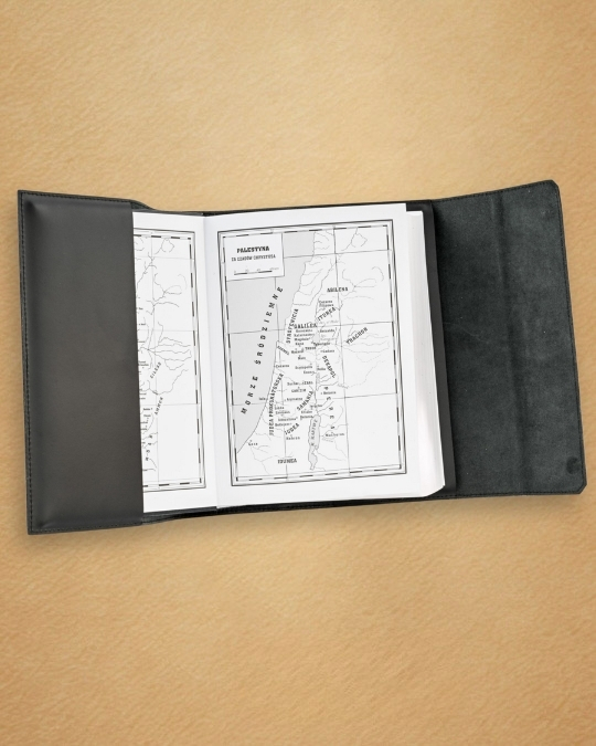 Okładka skórzana na Biblię Tysiąclecia MAŁY FORMAT