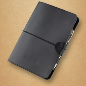 Skórzane Etui na Zeszyt + 2 Notatniki A5 (gumka)