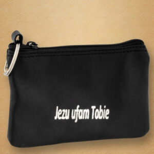 Skórzany pokrowiec na różaniec z brelokiem