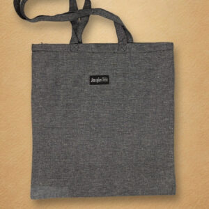 Torba bawełniana z zamkiem i wewnętrzną kieszenią